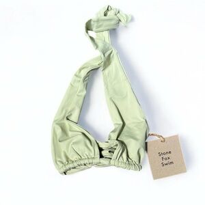 🌻NEW w.tags REVOLVE Stone Fox Swim Aloe Wash Rico Halter Top Size XS & Medium